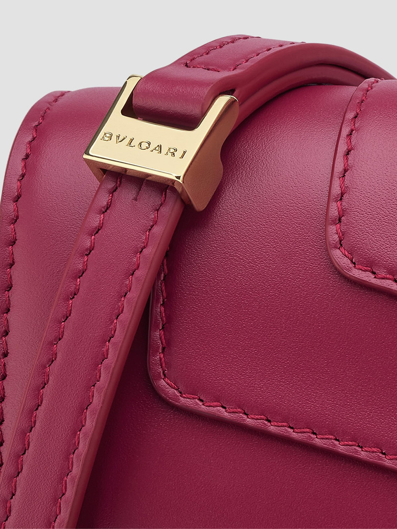 Women's Serpenti Leather Shoulder Bag - Anemone Spinel 4