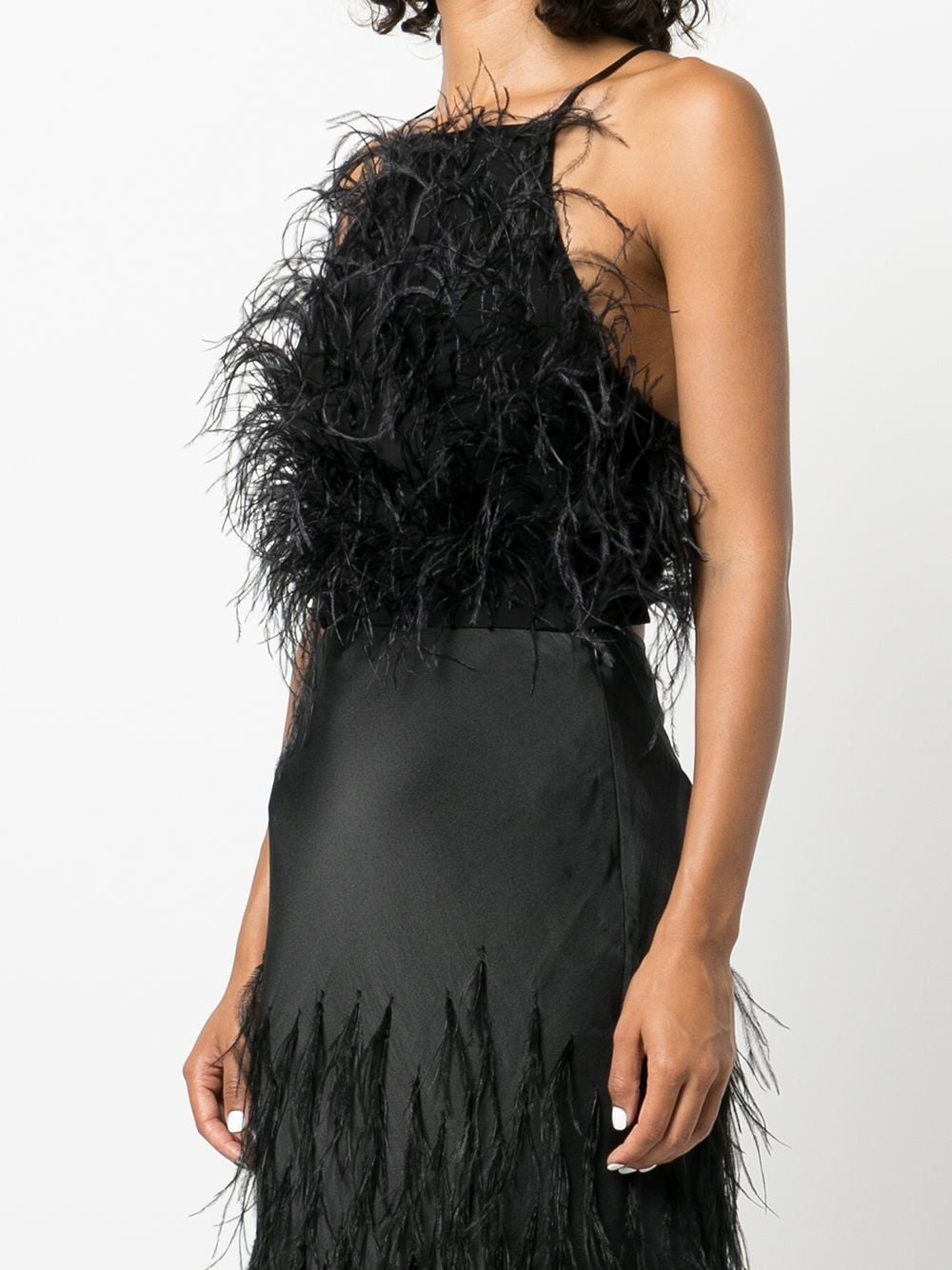 Joey ostrich feather blouse - 3