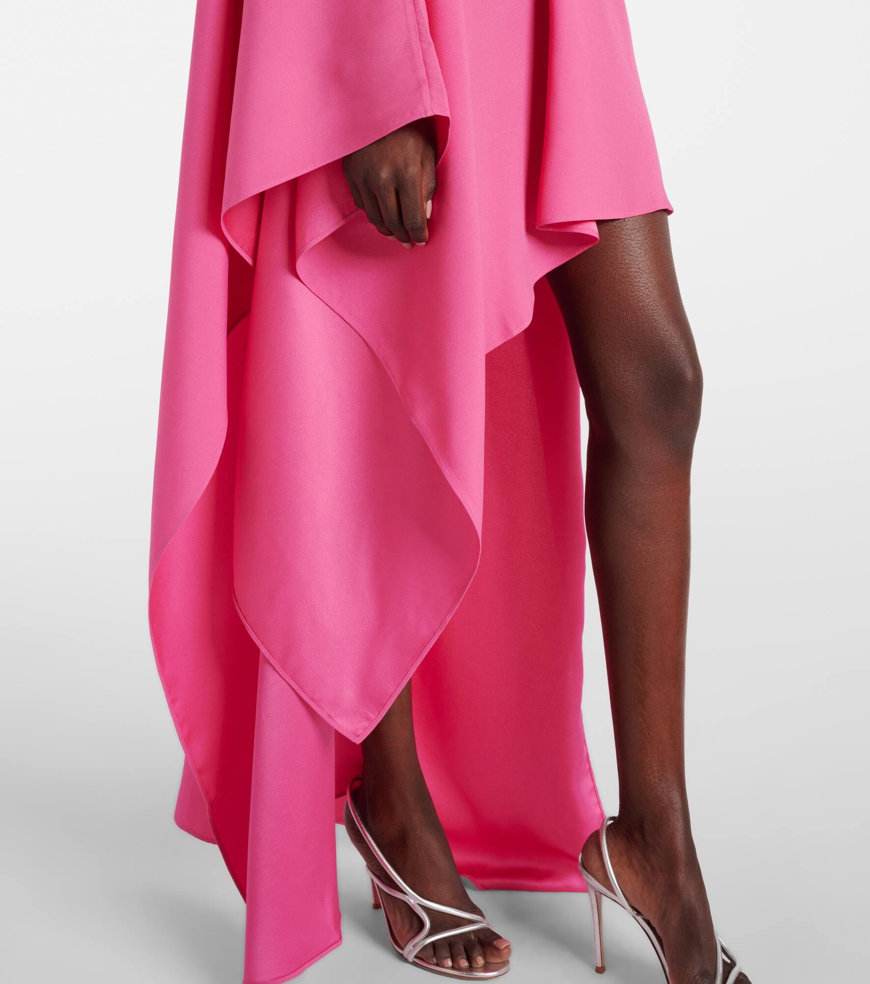 Metauro draped asymmetric kaftan - 5