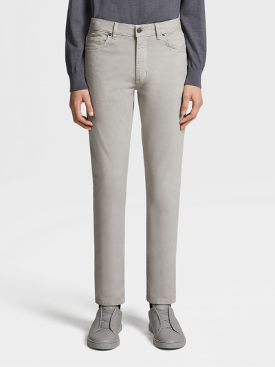 ZEGNA GREY STRETCH COTTON JEANS outlook