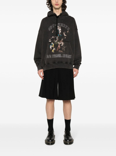 Off-White graphic-print cotton hoodie outlook
