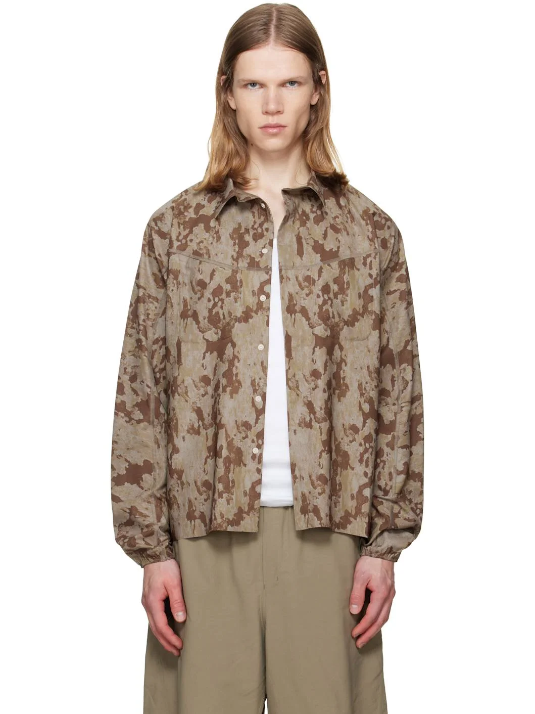Khaki PeaceShell River Shirt - 1