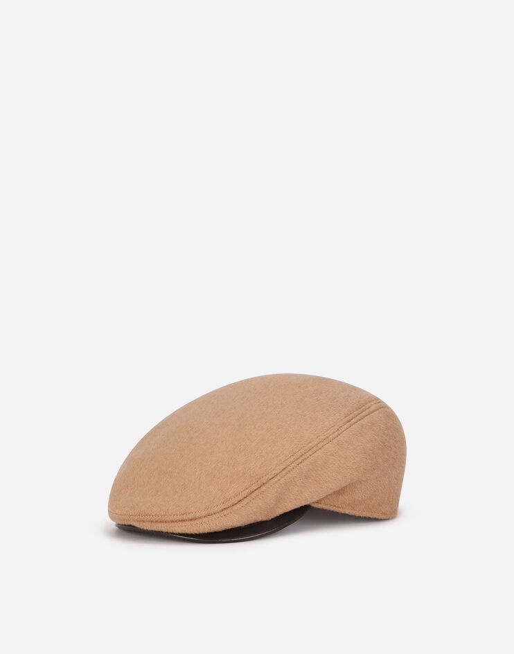 Cashmere and leather flap cap - 1