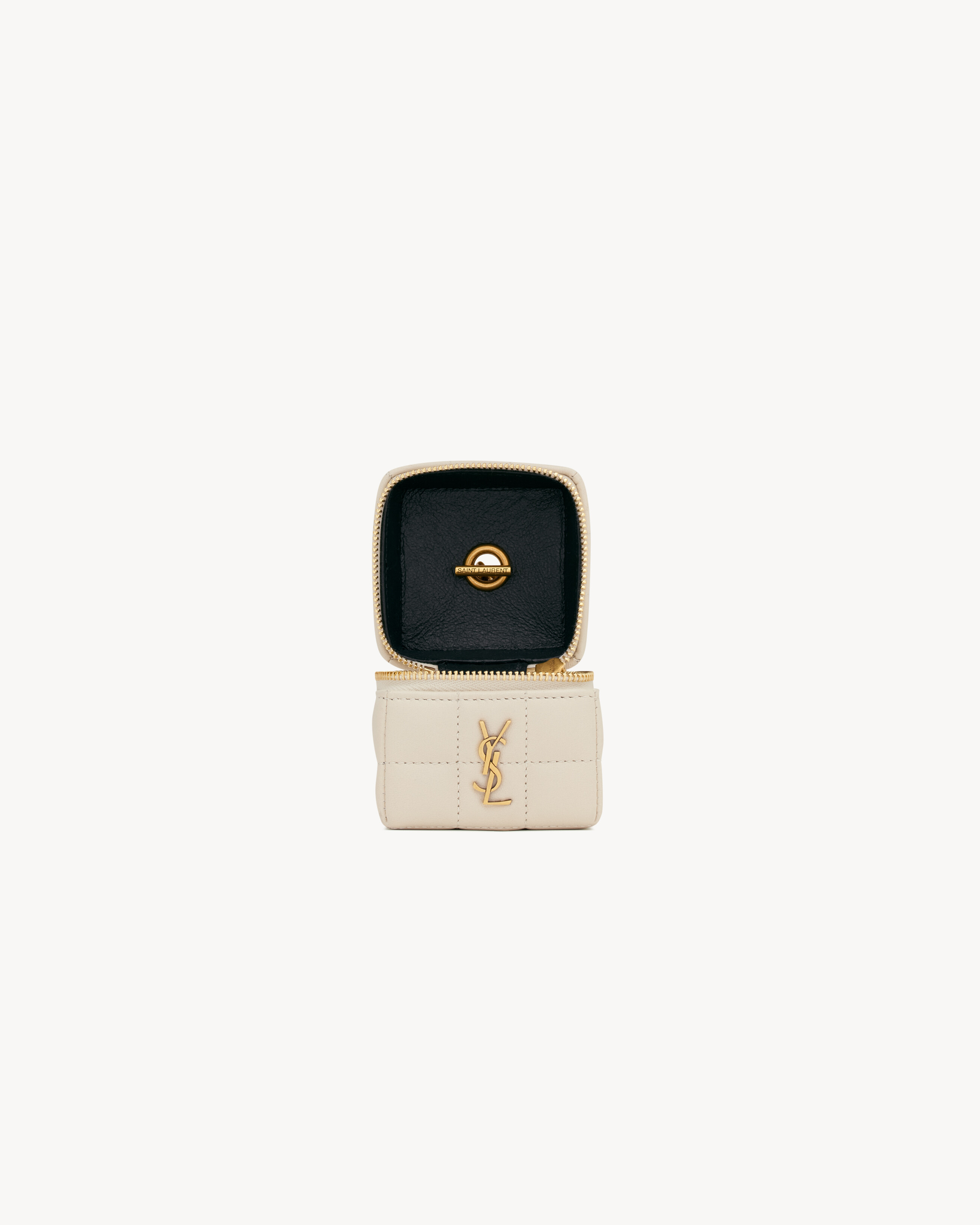 CASSANDRE MATELASSÉ CARRÉ MINI CUBE IN LAMBSKIN - 4