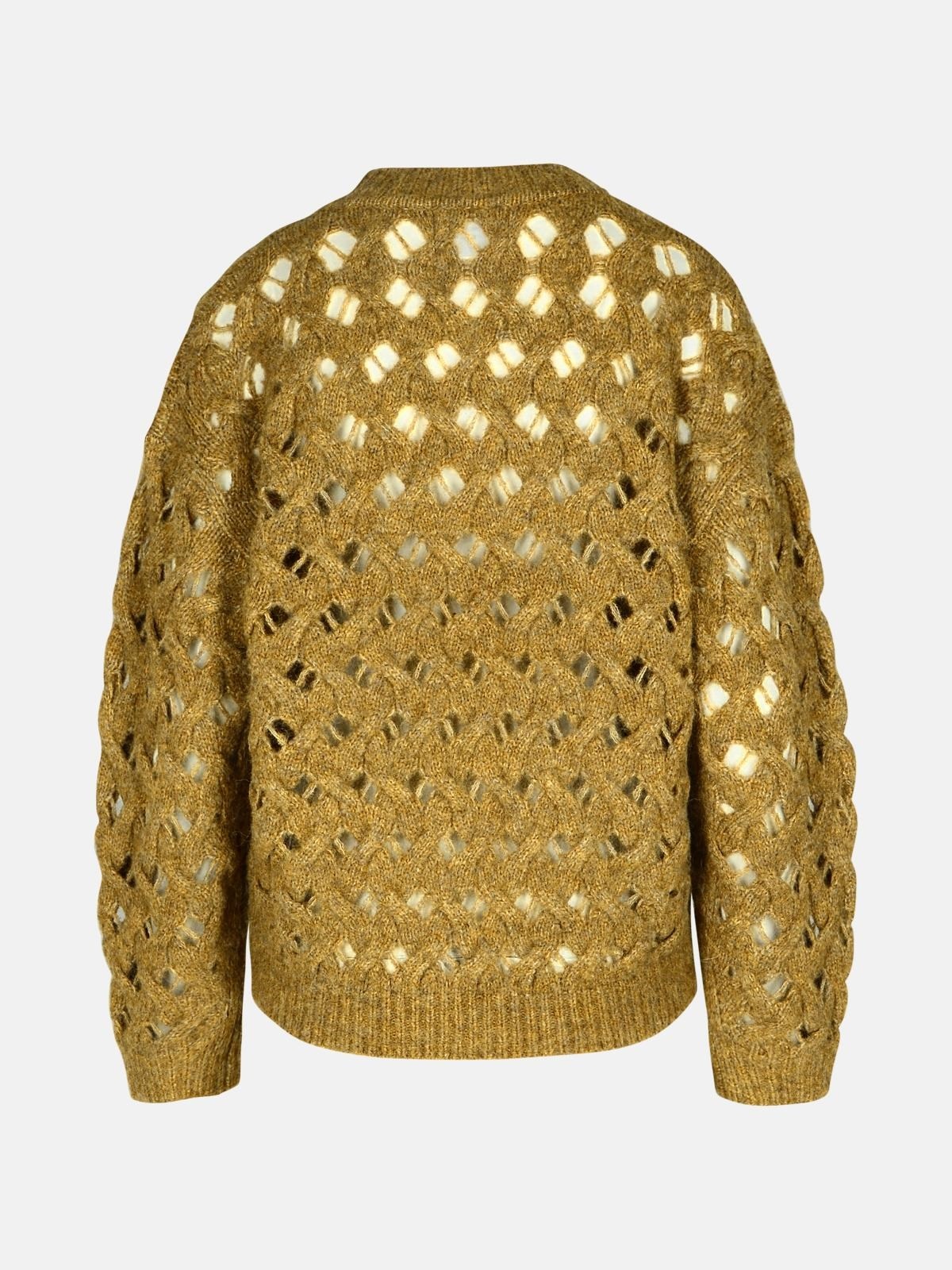 'AURELIA' BEIGE ACRYLIC BLEND SWEATER - 3