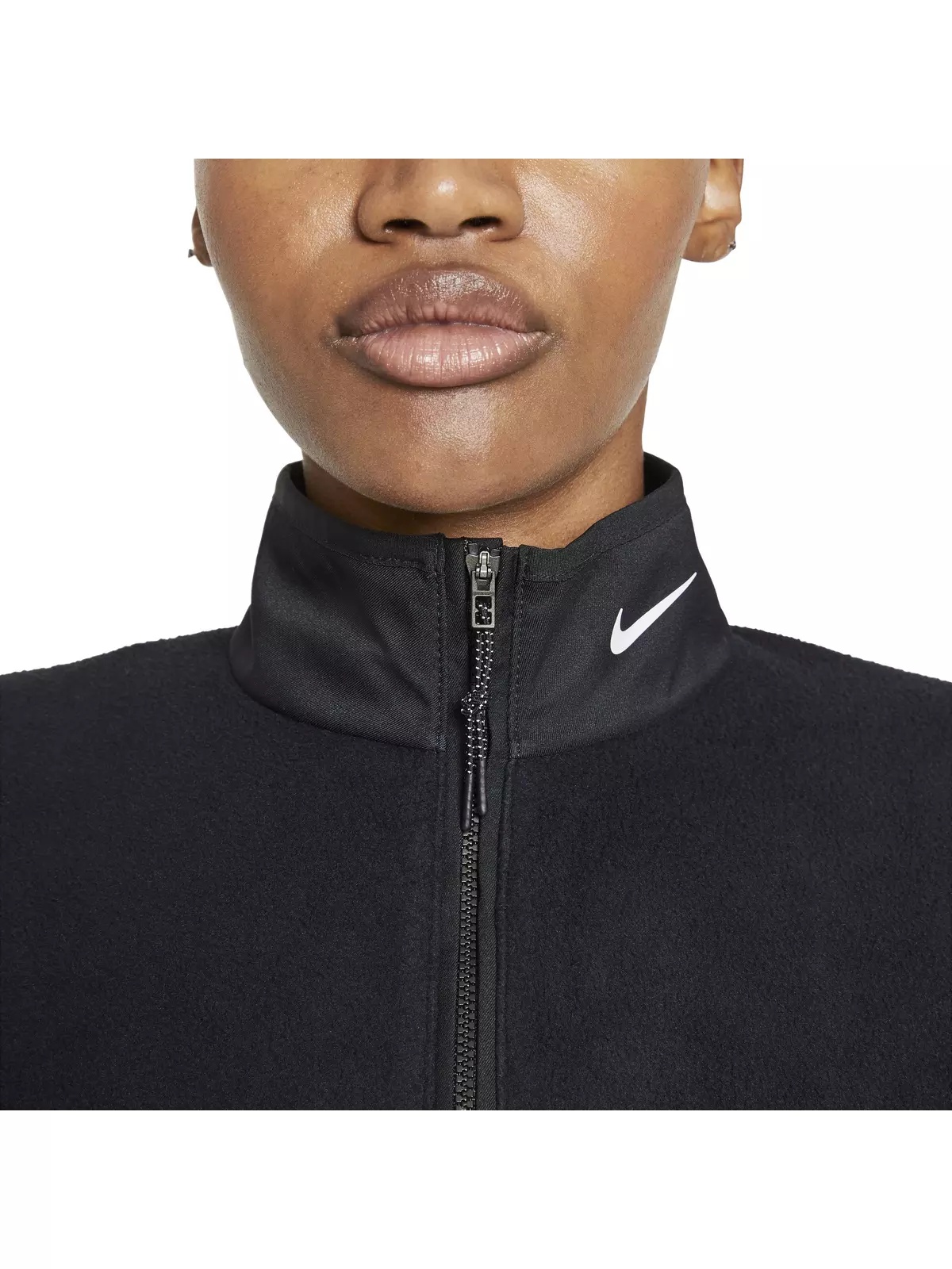 Women's Therma-FIT Victory Long-Sleeve 1/2-Zip Golf Top -Black - 4