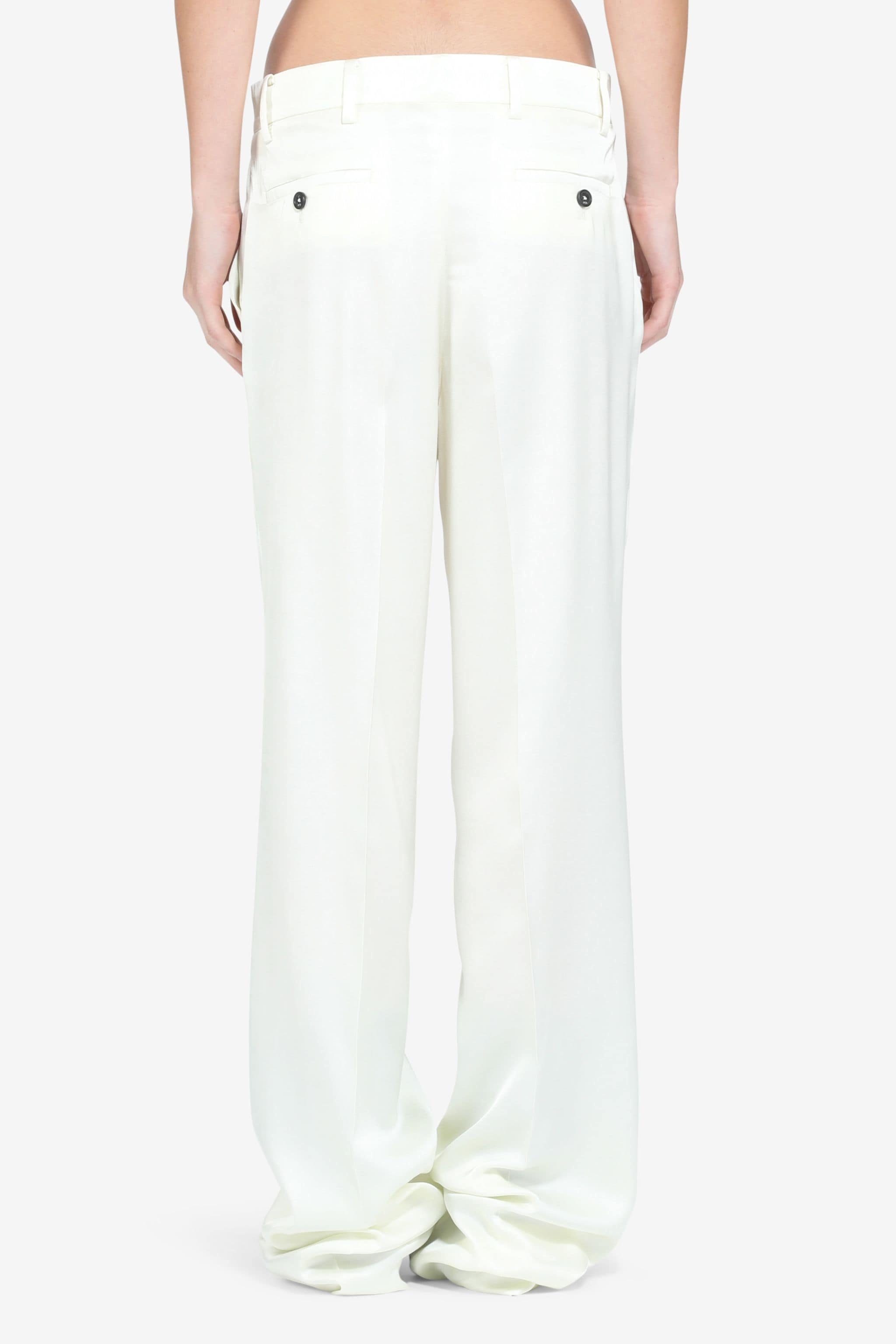 PLEATED SATIN TROUSERS - 2