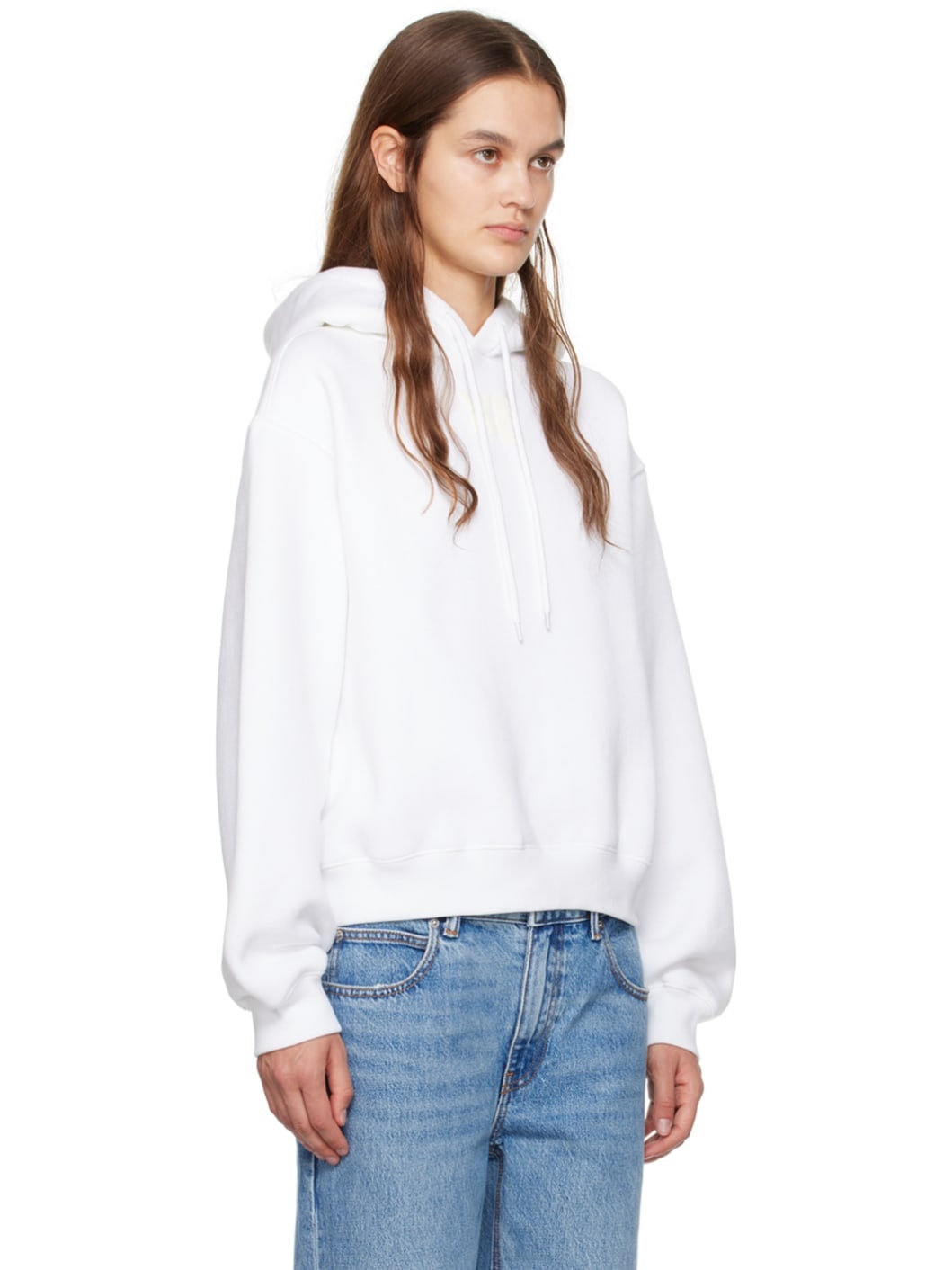 White Bonded Hoodie - 2