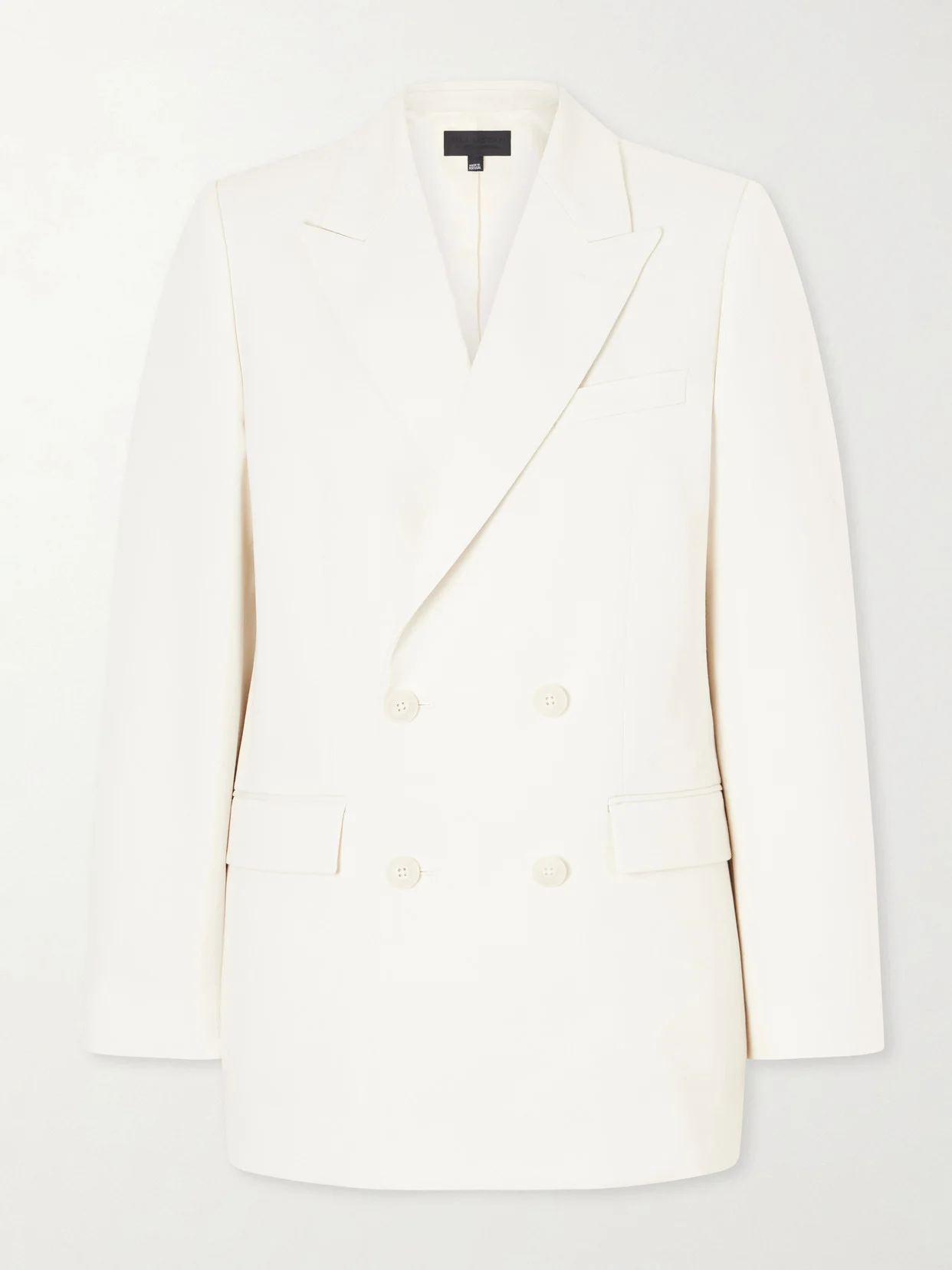 Weston Double-breasted Wool-gabardine Blazer - 1