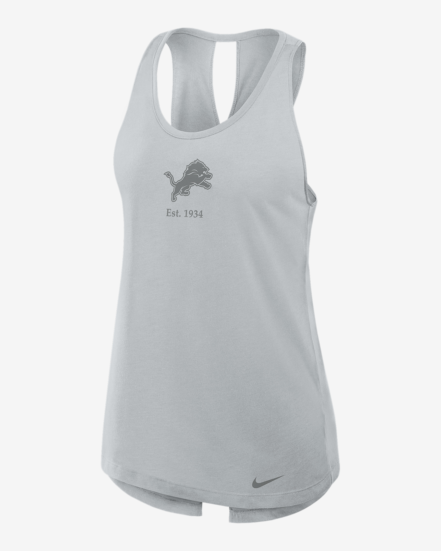 Detroit Lions Established Women's Nike Dri-FIT NFL Tank Top - 1