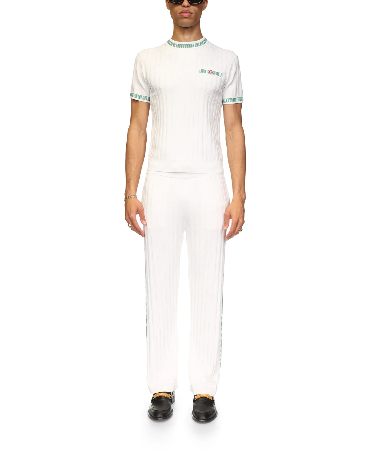Rib Effect Crew Top - 2