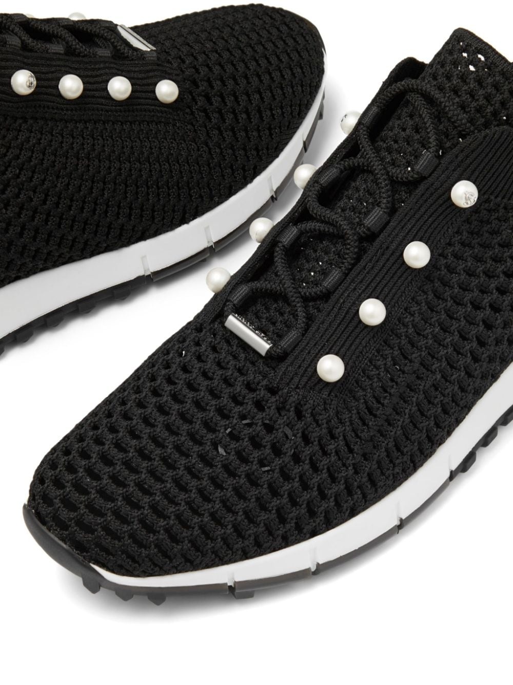 Veles pearl-embellished sneakers - 3