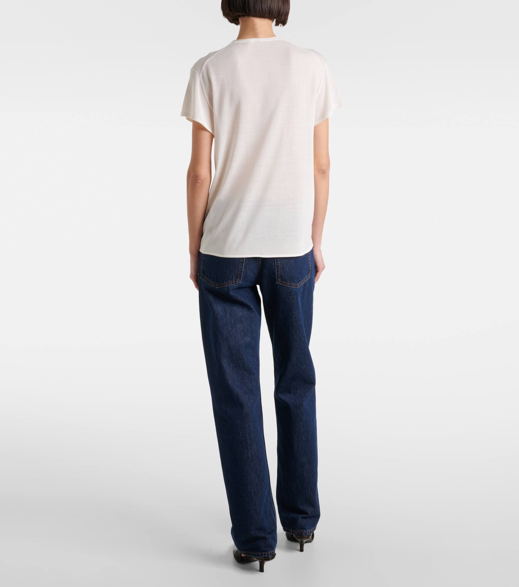 Knitted silk T-shirt - 3
