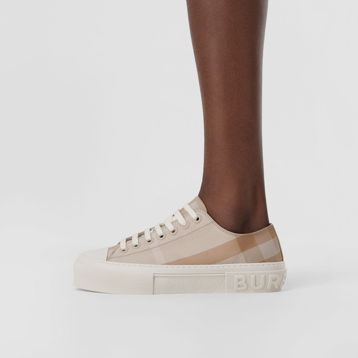 Check Cotton Sneakers - 3