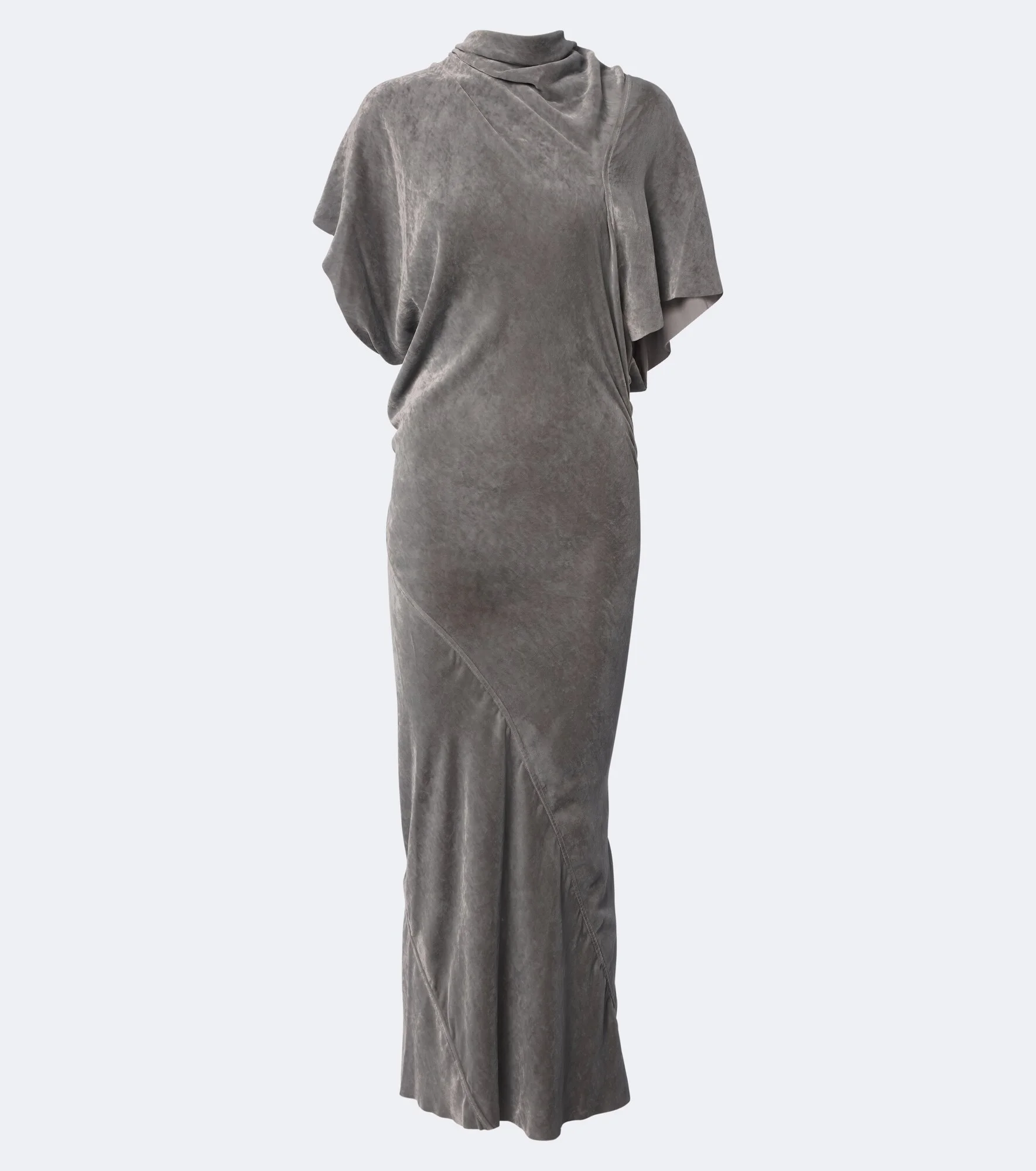 Seb draped velvet midi dress - 1