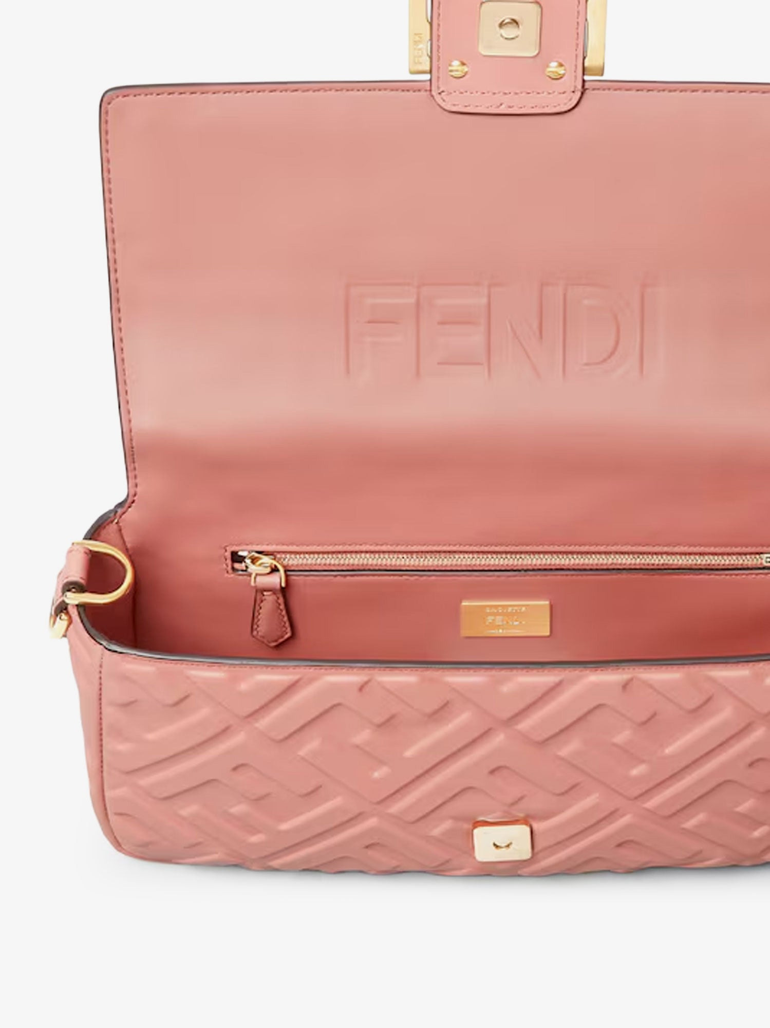Fendi Mykonos Baguette Leather Shoulder Bag - 4