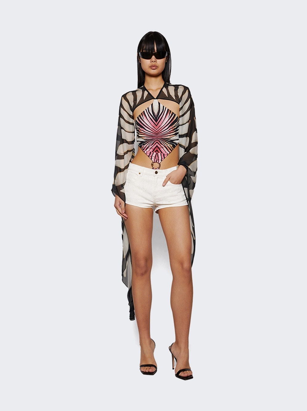 Denim Shorts White - 5