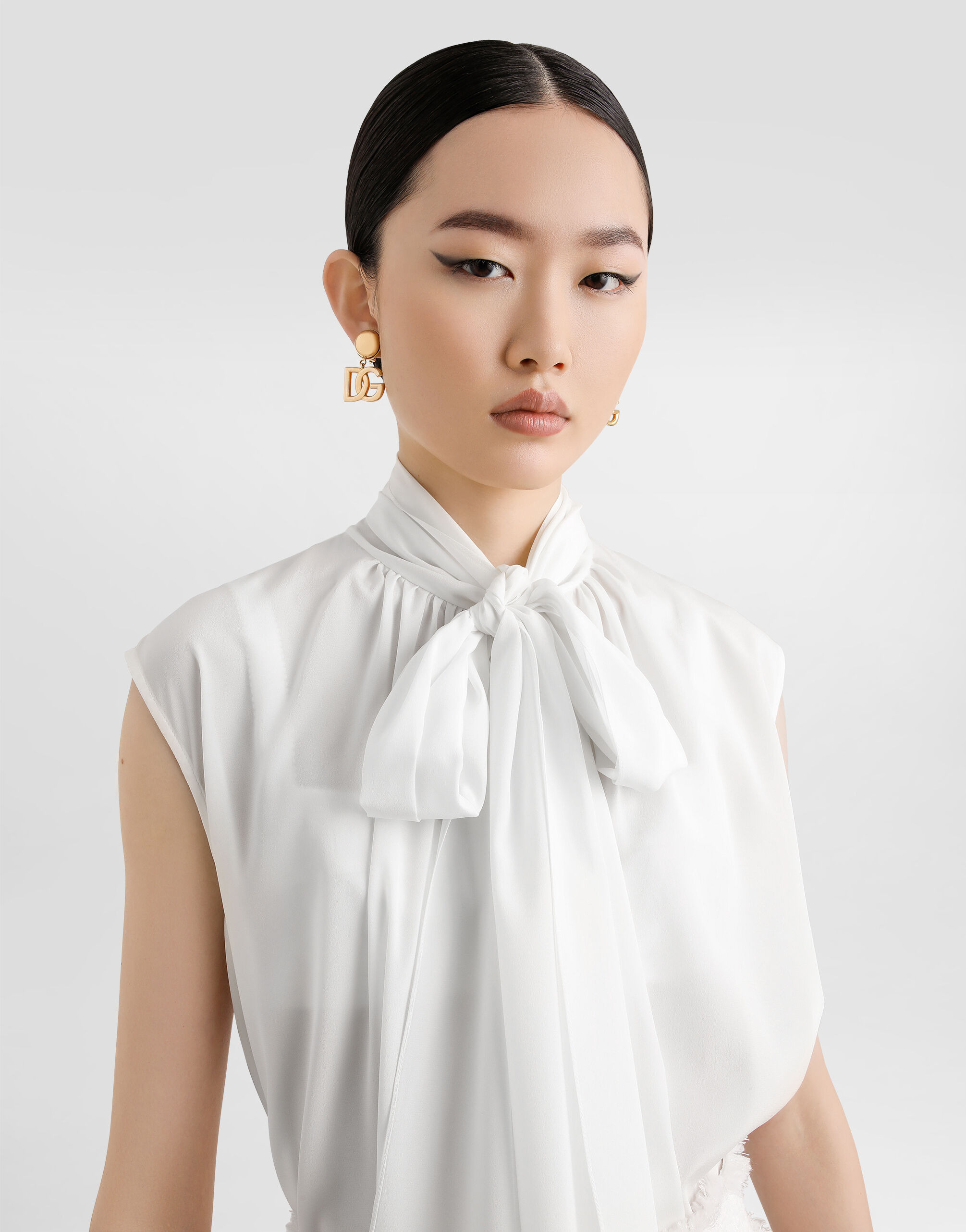Crêpe de chine silk shirt - 4