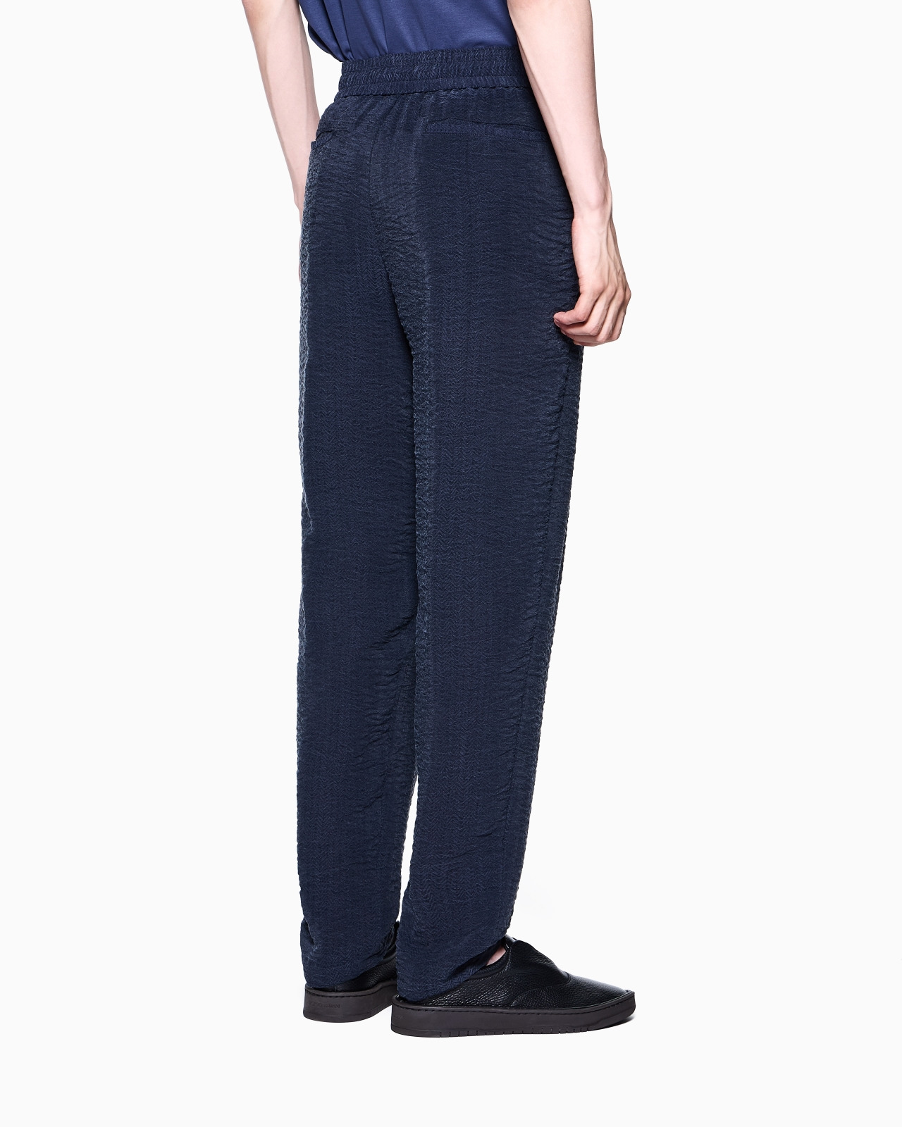 JACQUARD CUPRO FLAT-FRONT TROUSERS - 3
