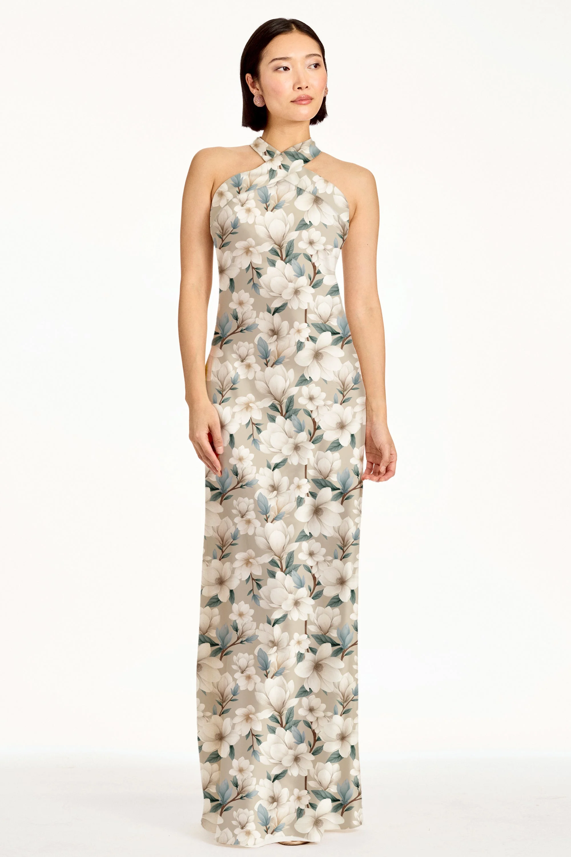 LAURANT GOWN - CHAMPAGNE MAGNOLIA - 1