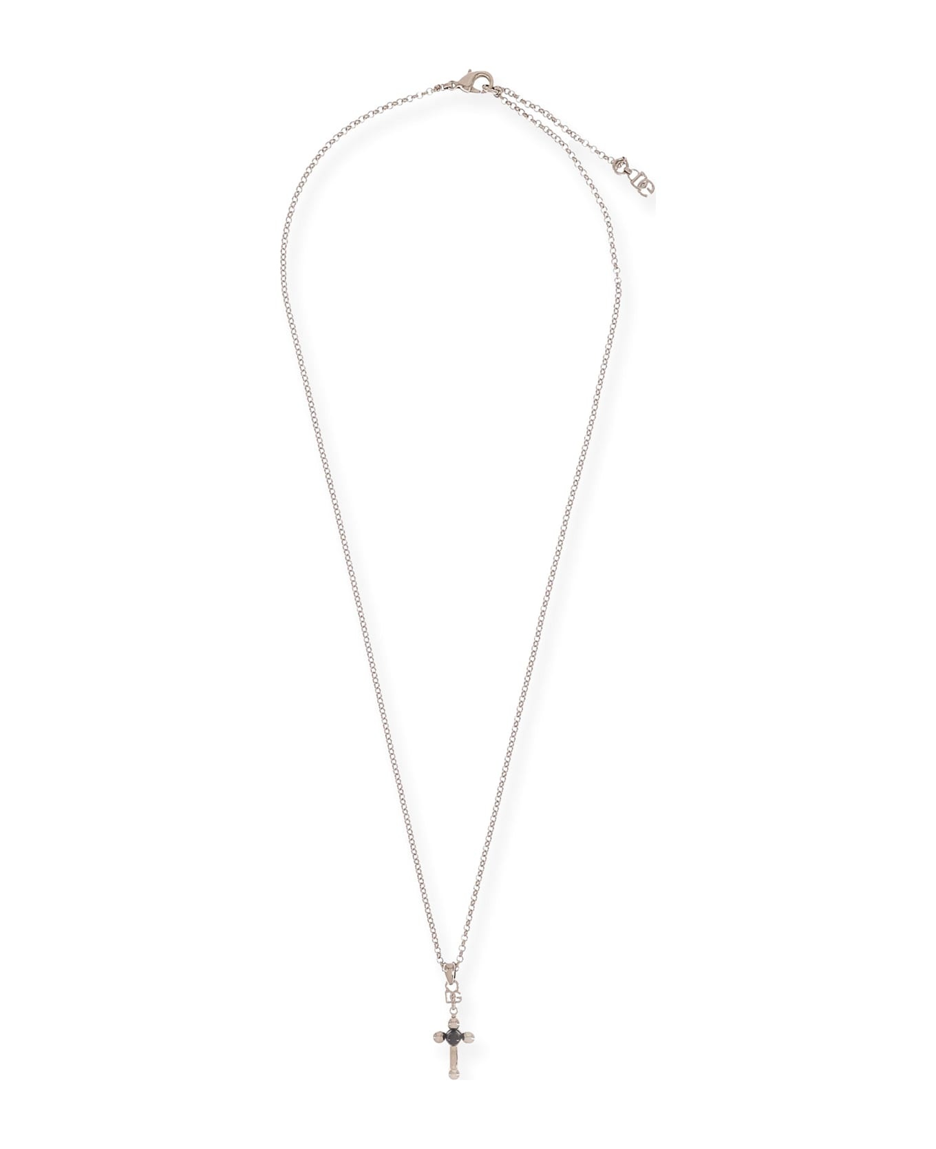 Brass Necklace With Iconic Crucifix - 1