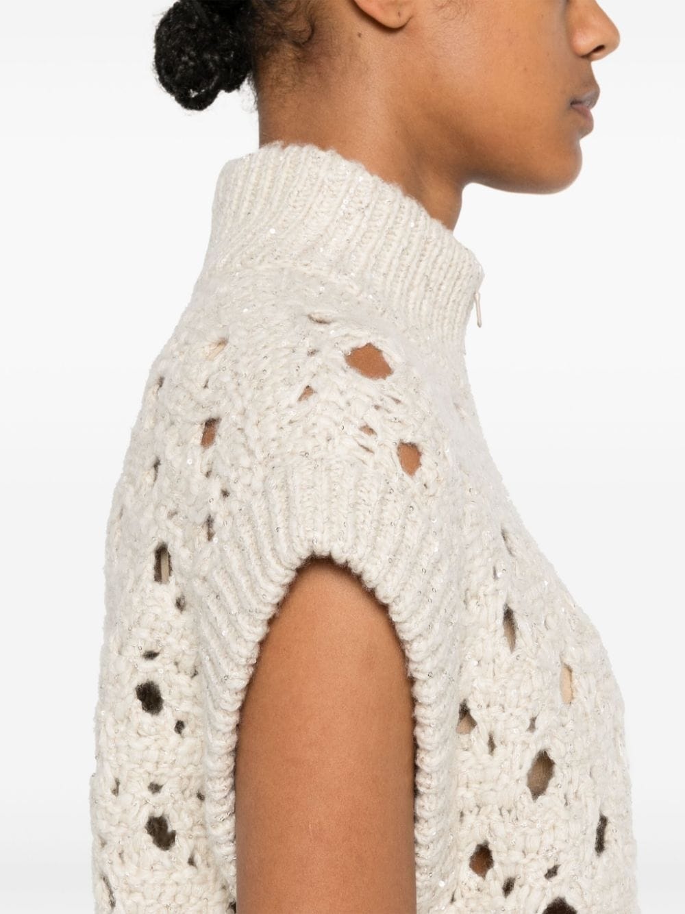 sequinned cardigan - 5