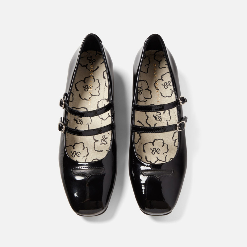 DUKE + DEXTER Ruby Black Patent Mary Jane - Women's outlook