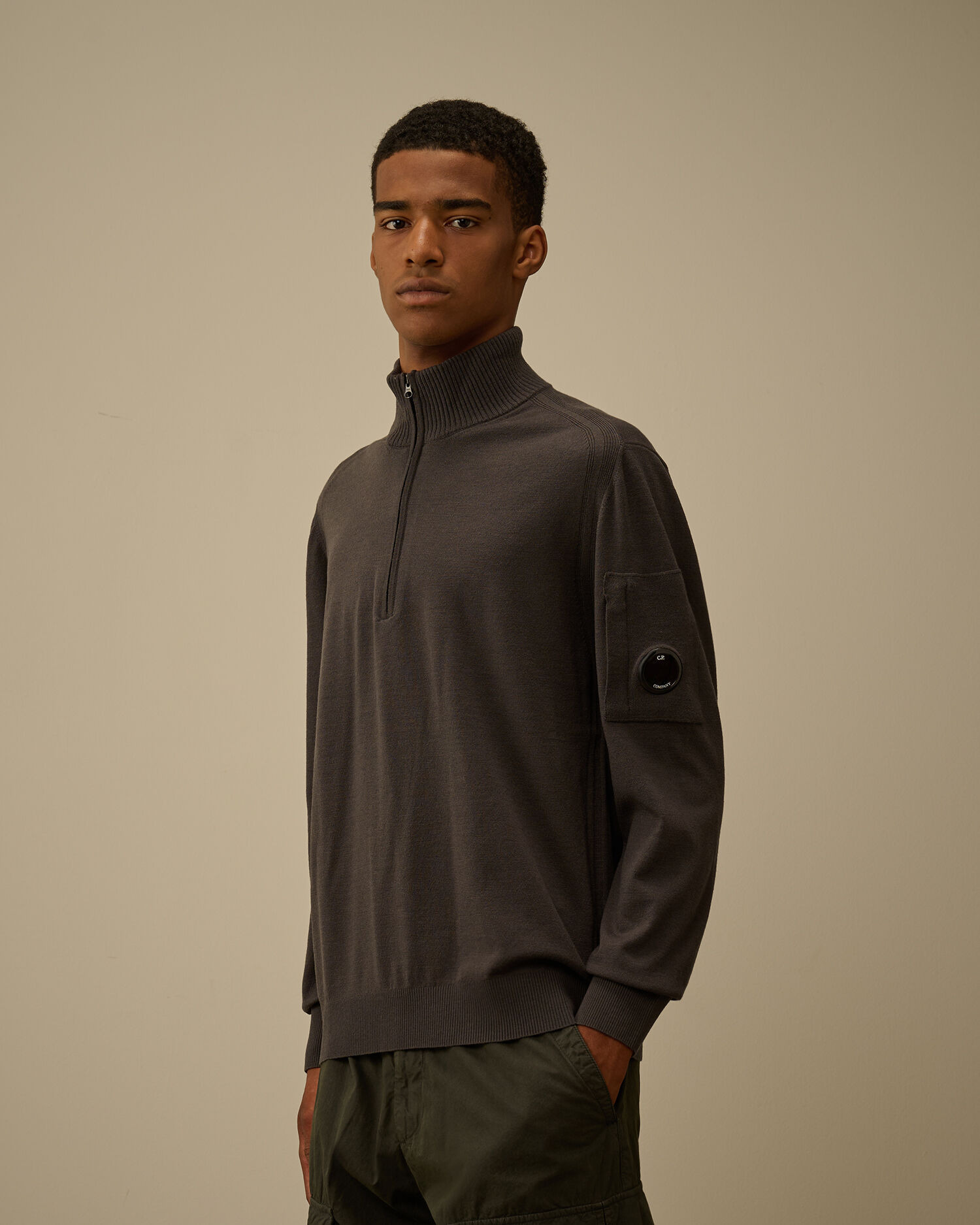 Extrafine Merino Wool Half Zip Sweater - 3