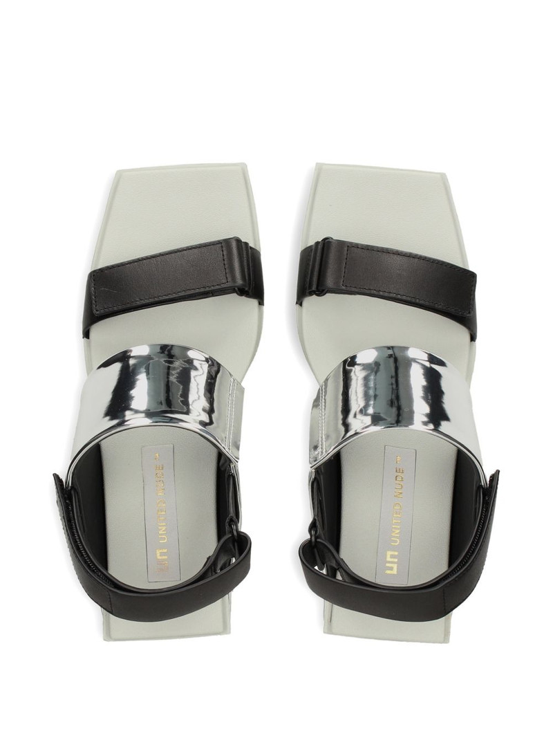 Brutt metallic touch-strap sandals 4
