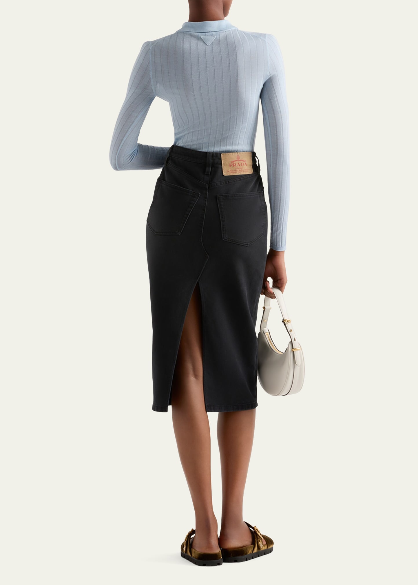 Superfine Cashmere Silk Long-Sleeve Top - 3