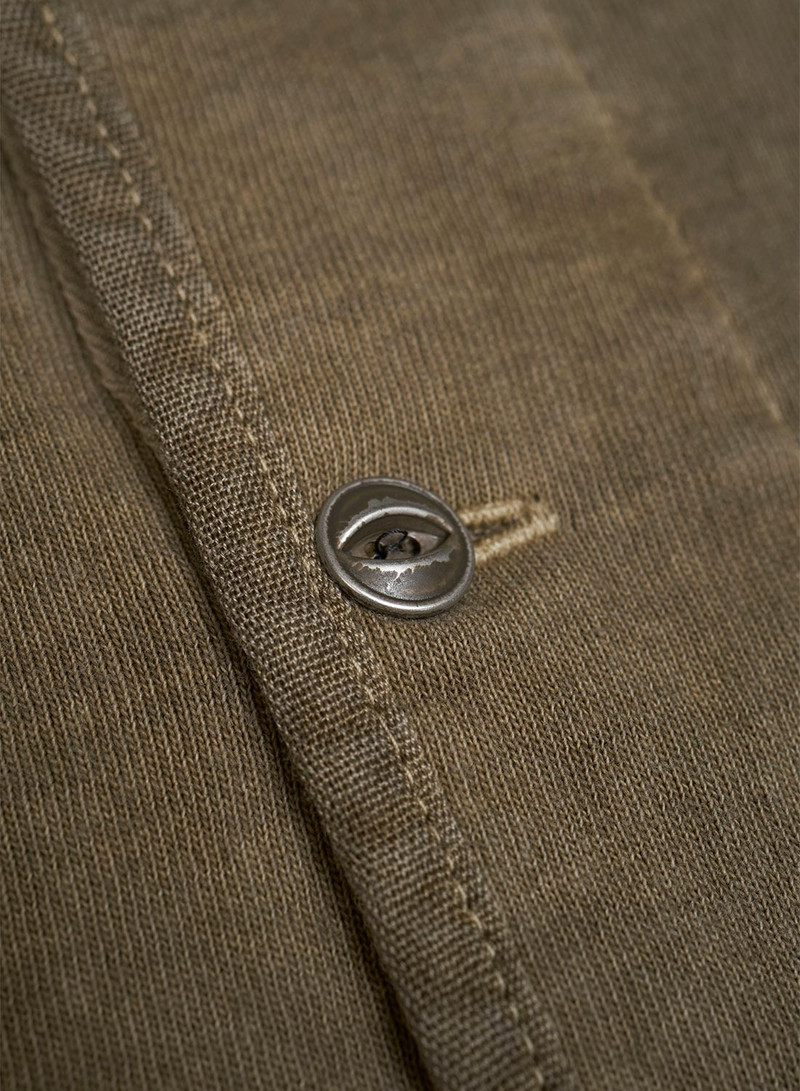 50's Henley Neck Shirt Pigment in Khaki 5