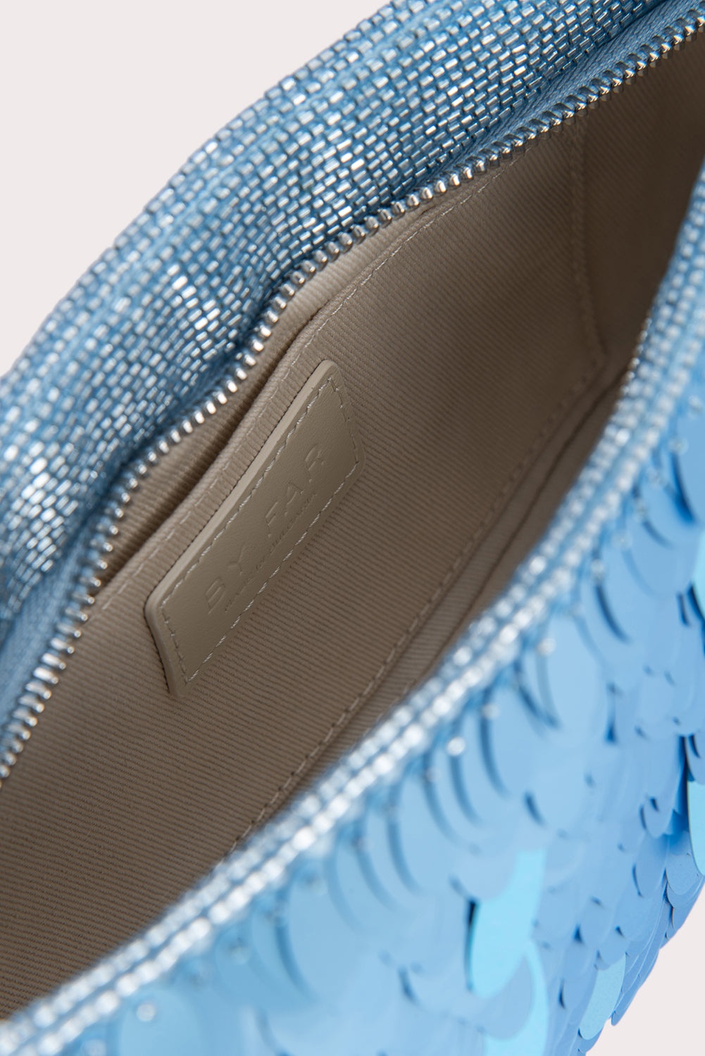Dulce Aquamarine Sequins and Metallic Leather - 7