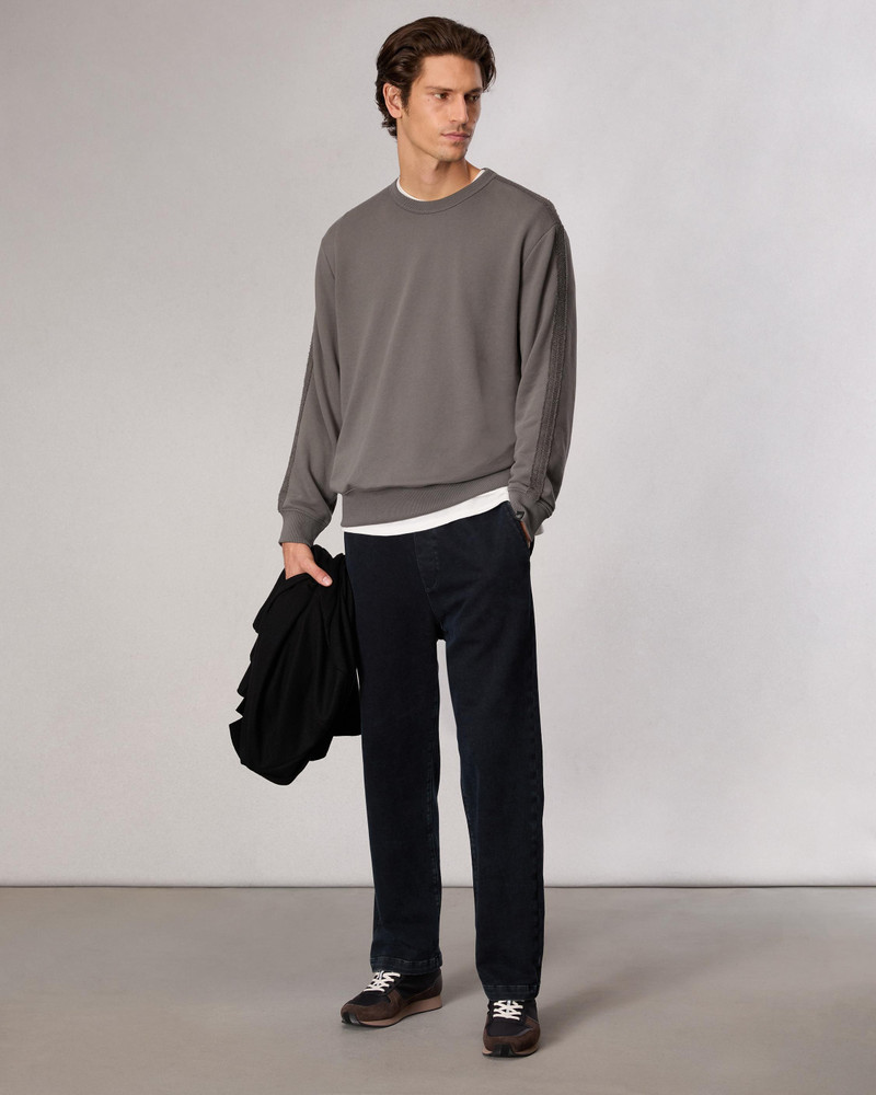 rag & bone Raw-Edge Cotton Sweatshirt outlook