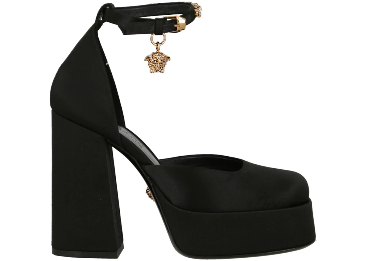 Versace Medusa Aevitas Platform Pumps Black Gold (Women's) - 1