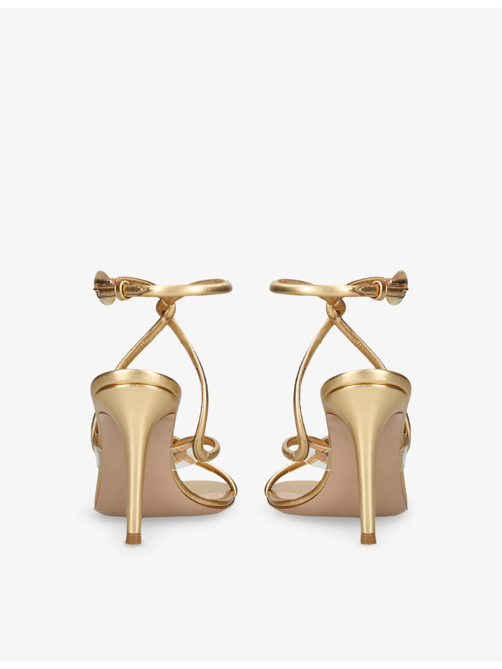 Black Mamba 85 Leather Heeled Sandals - 4