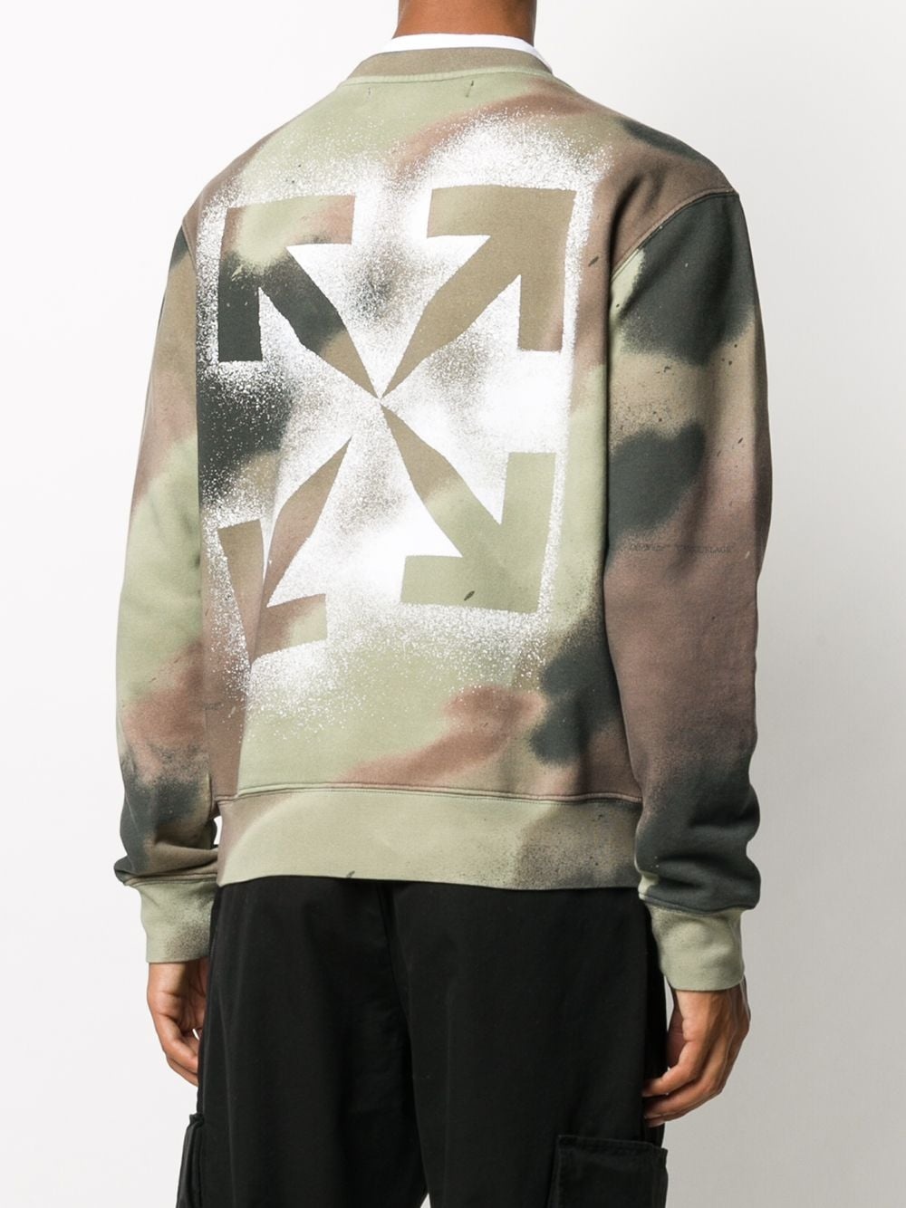 Arrows logo camouflage print sweatshirt - 4