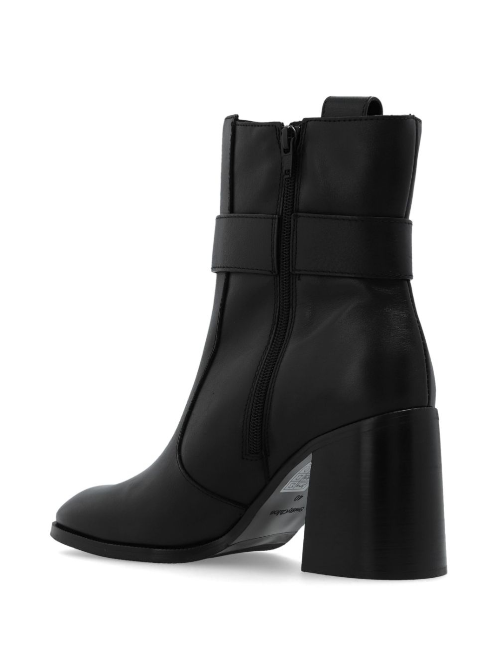 leather high heel boots - 3