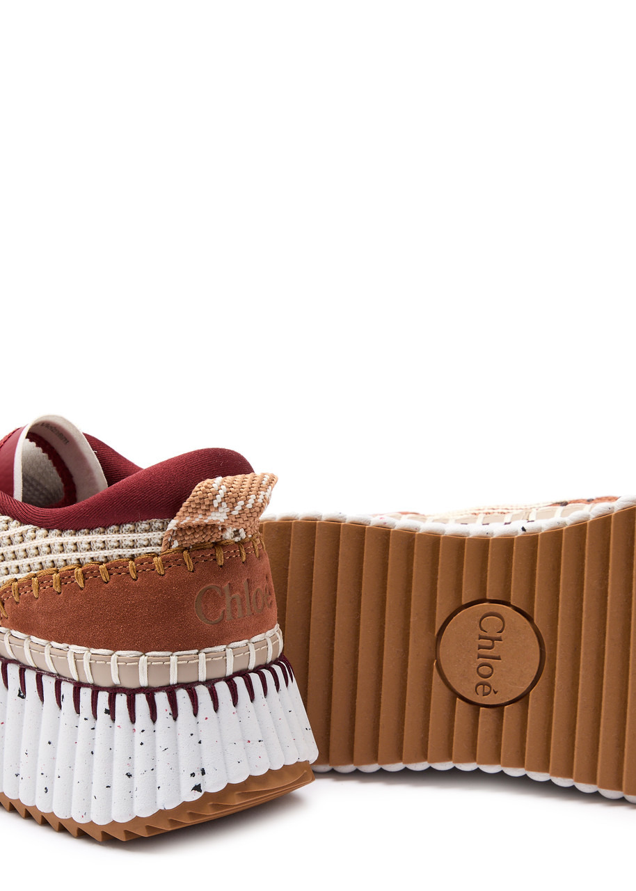 Chloe Nama Panelled Knitted Sneakers - 4