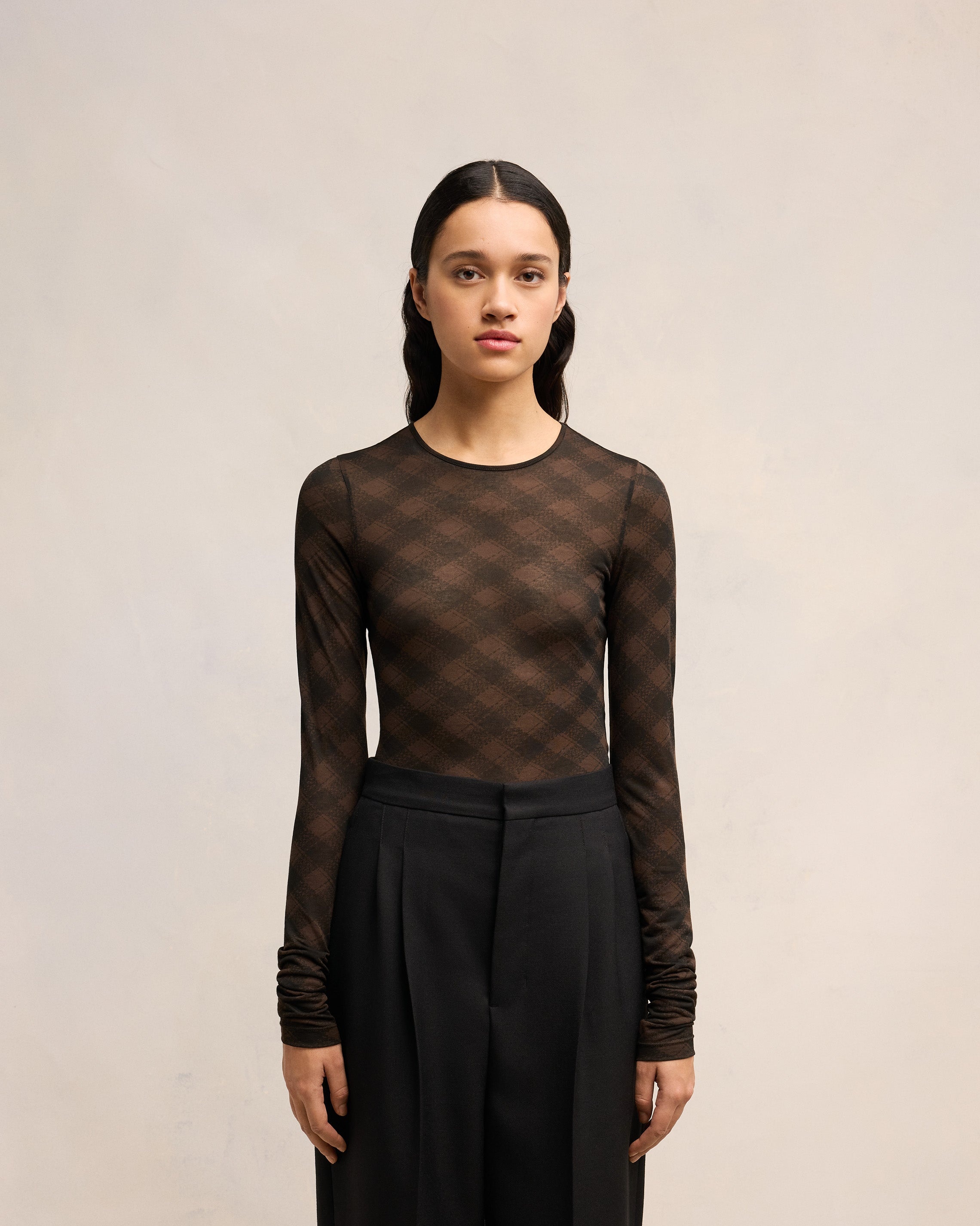 LONG SLEEVE FLUIDE TOP - 3
