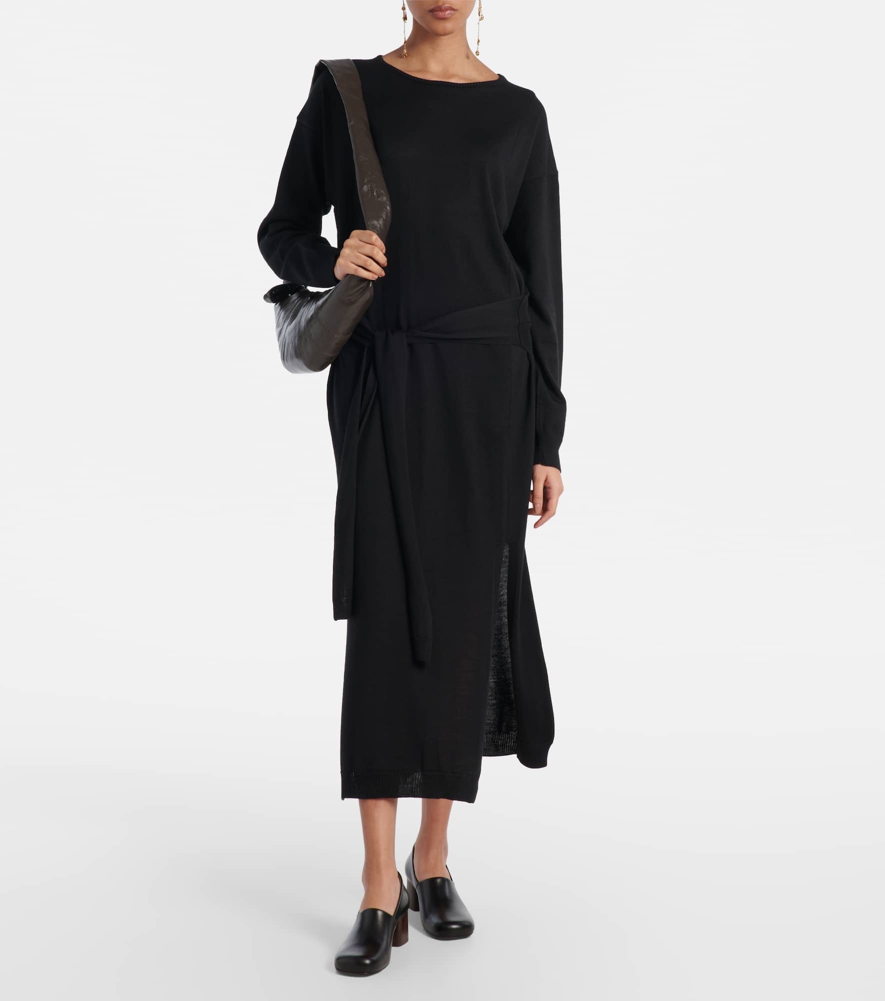 Belted sweater dress - 2