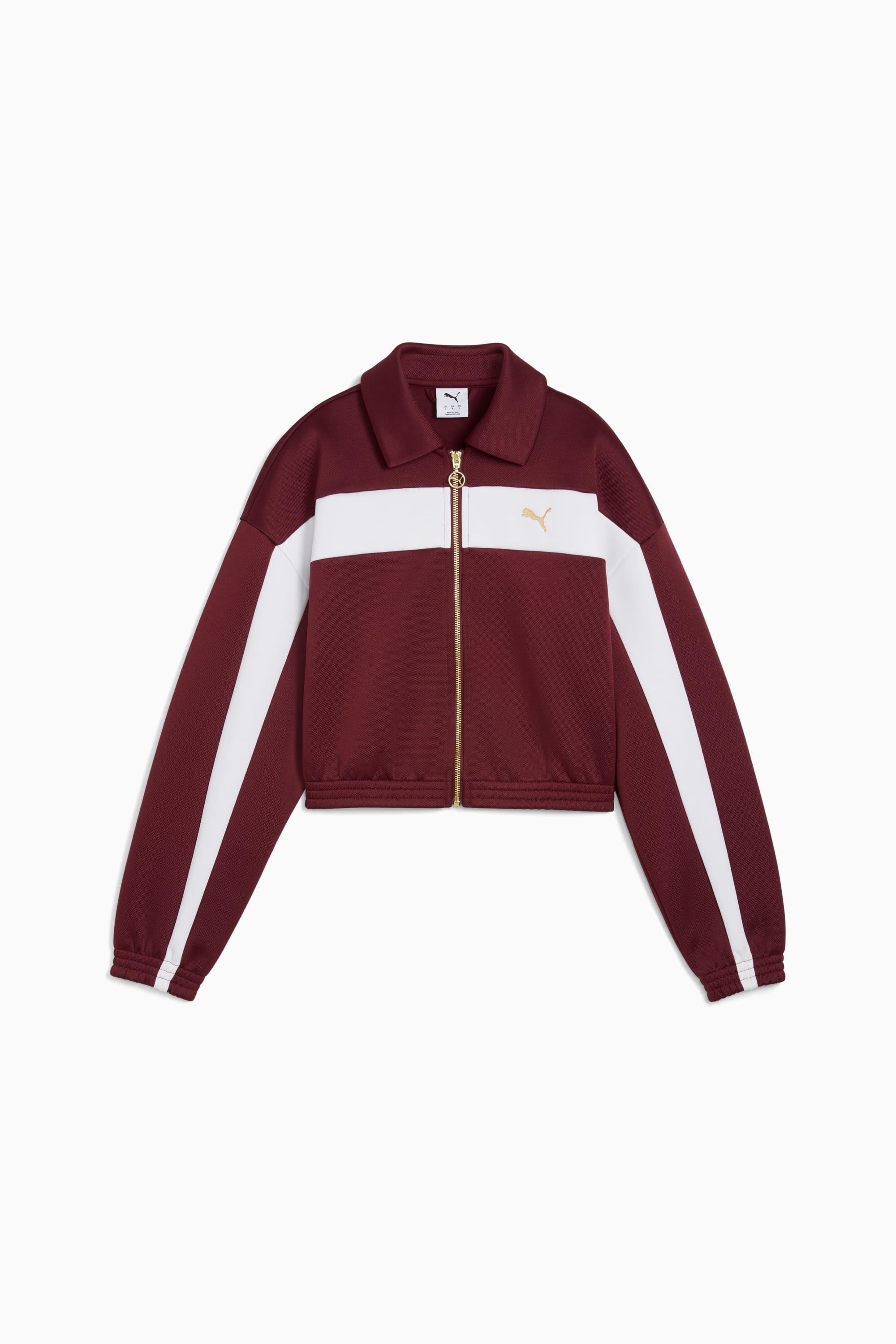 ★PUMA★ Relaxed Crop Track Jacket Ruby 63379596 Puma - Relaxed Cropped Track Jacket | HBX - Globally Curated