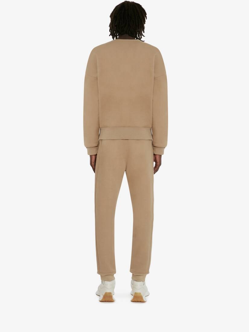 Men's McQueen Signature Sweatshirt in Beige - 4