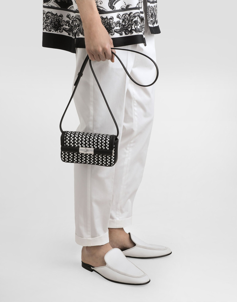 Dolce & Gabbana Marlene crossbody minibag with weave outlook