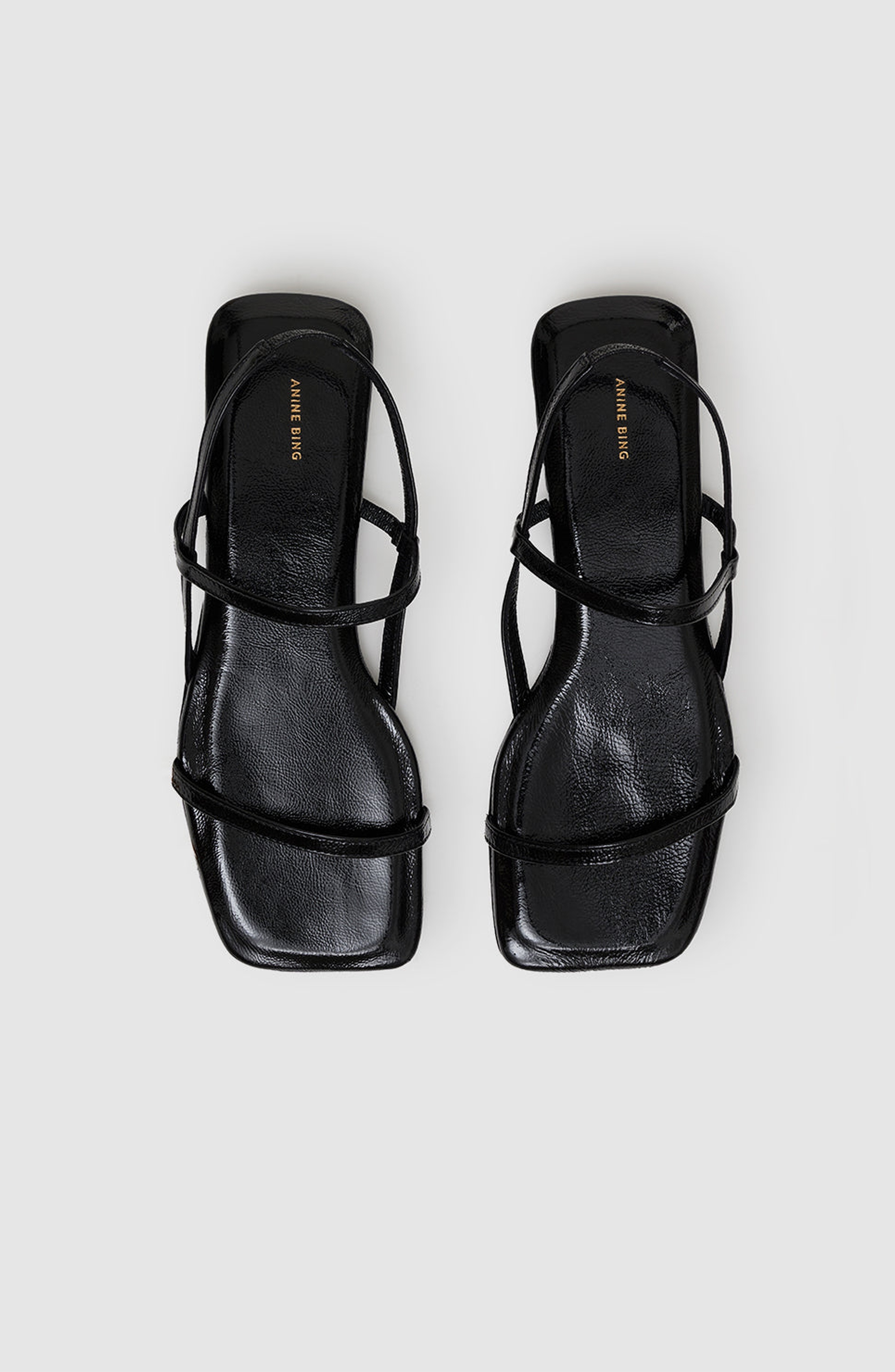 ANINE BING Hilda Flat Sandals in Black at Nordstrom - 5