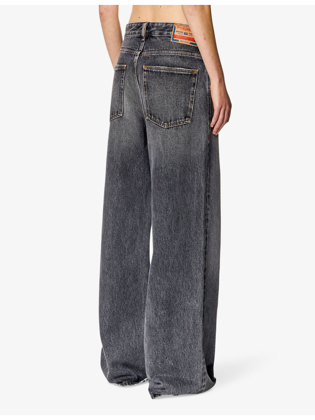 1996 D-Sire distressed wide-leg low-rise jeans - 4