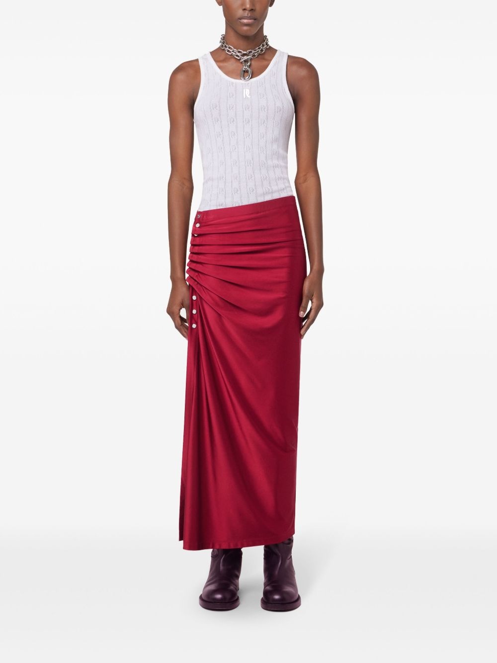 jersey maxi skirt - 2