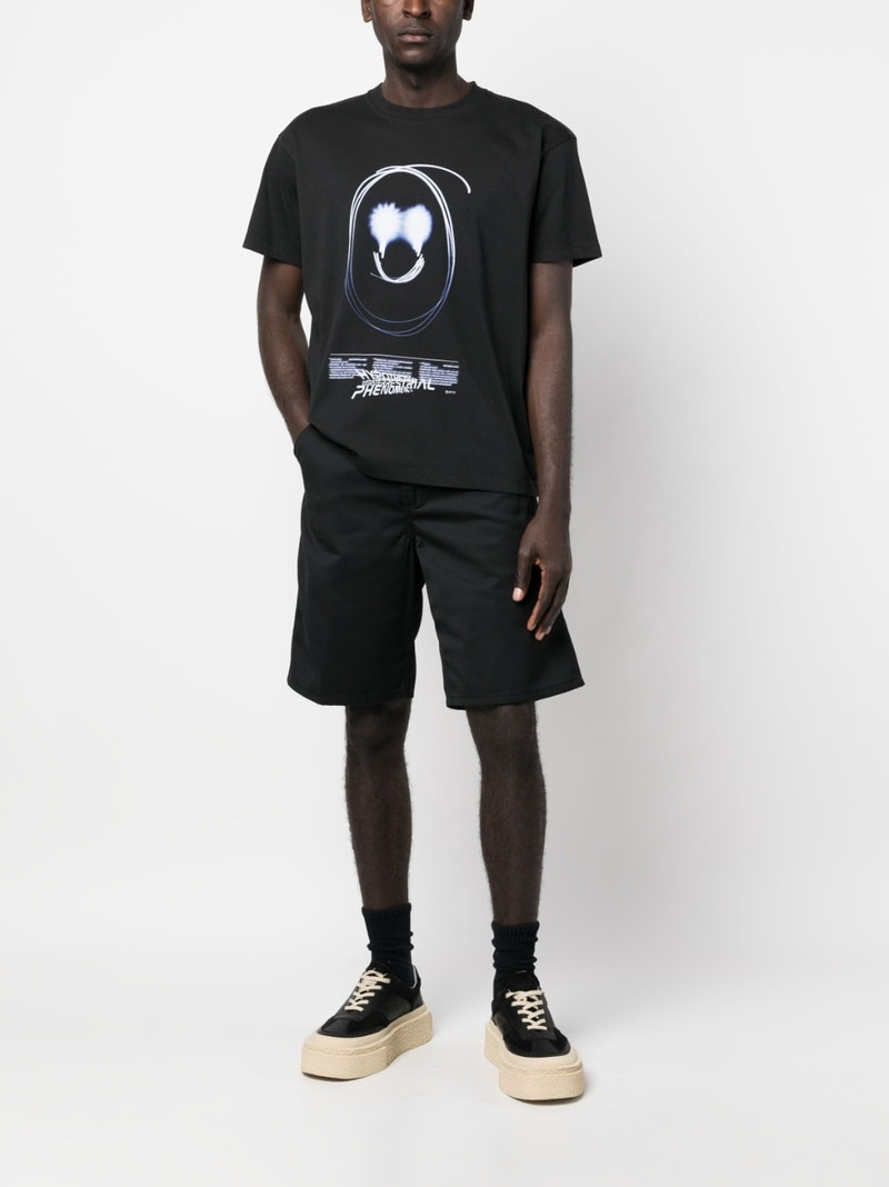 Carhartt logo-patch knee-length bermuda shorts outlook