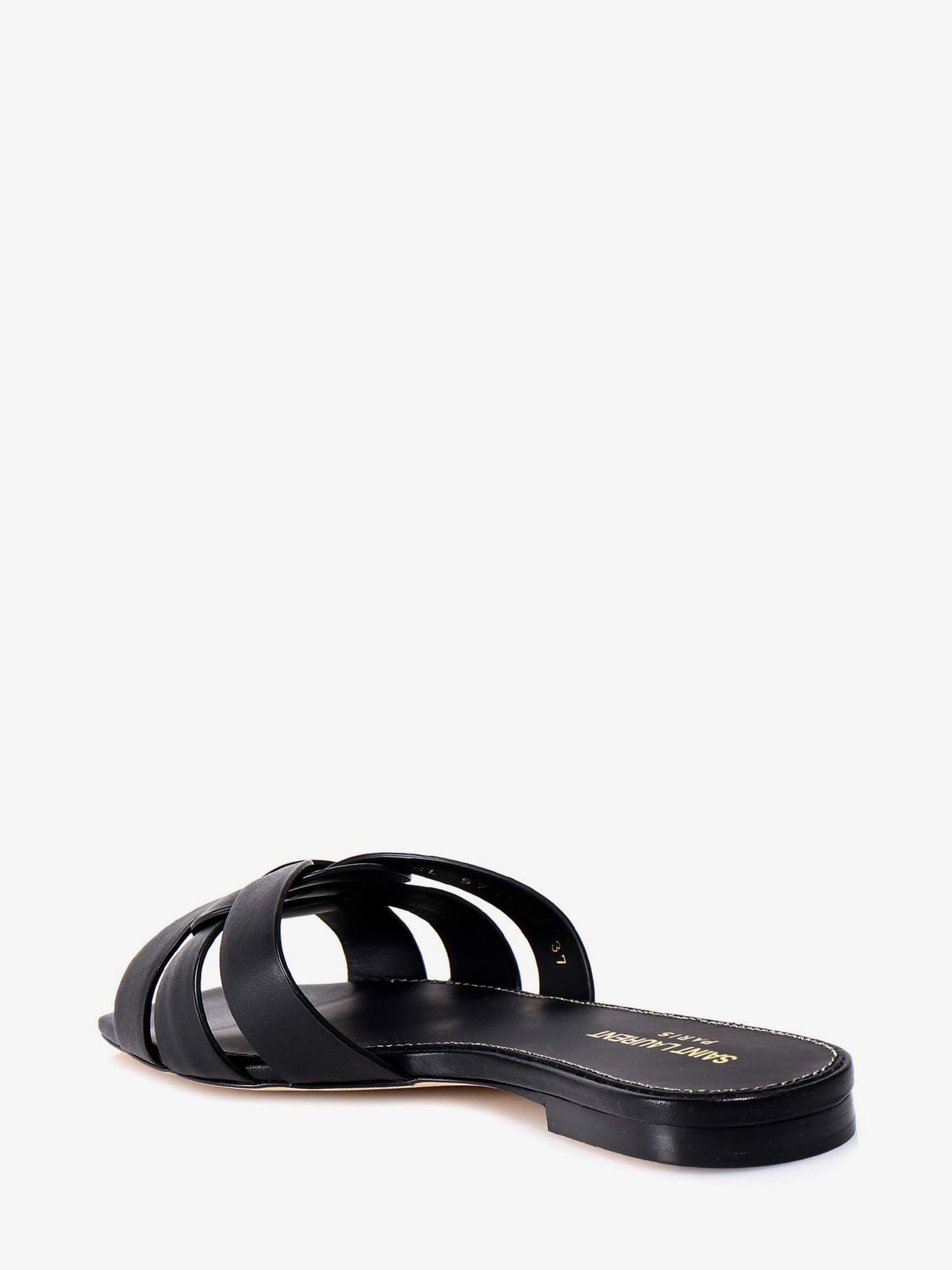Saint Laurent Tribute 05 Leather Nu Pieds Flat Sandals - 3