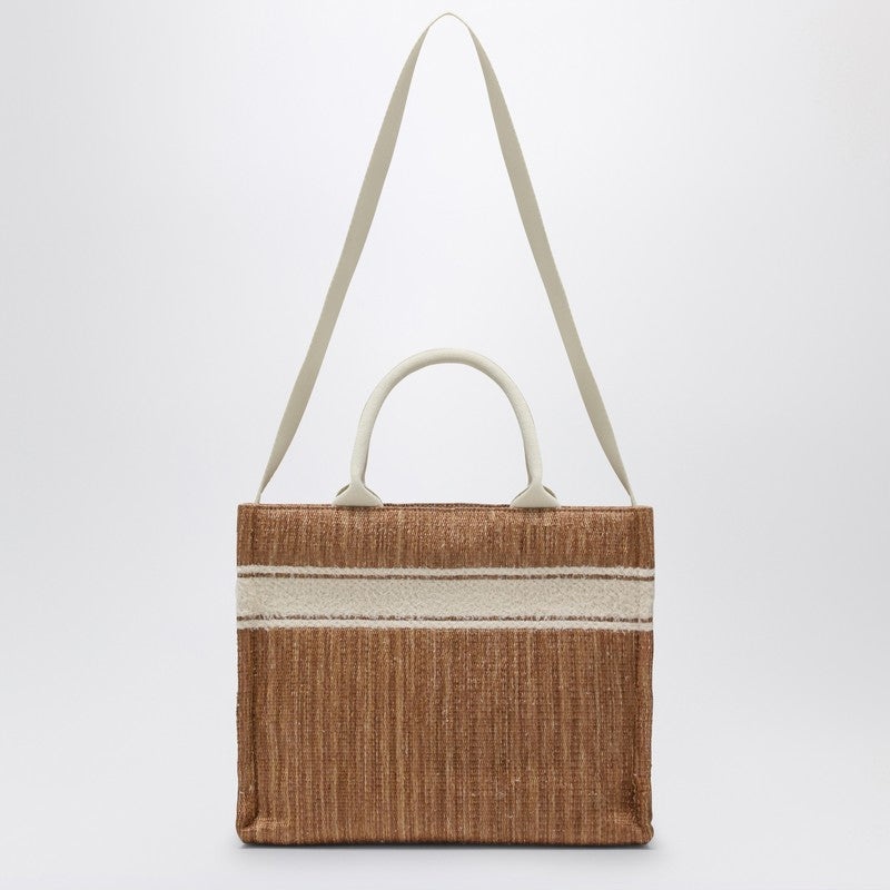 Marni Small Tote Bag Écru In Raffia-Effect Fabric Women - 3