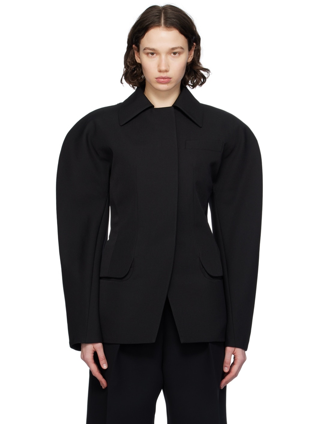 Black Les Sculptures 'La veste Castagna' Blazer - 1